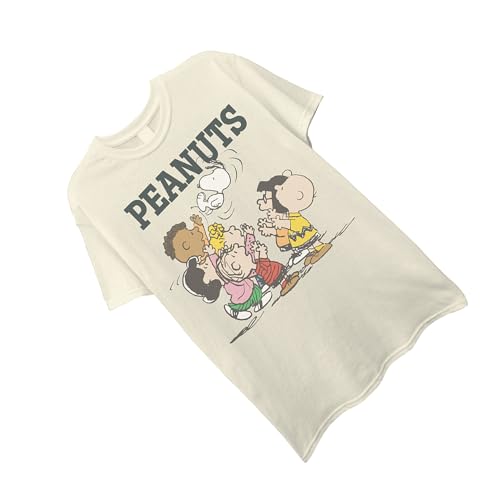 Peanuts Mens Snoopy Classic Shirt - Snoopy, Linus, & Charlie Brown - Throwback Classic Cartoon T-Shirt3