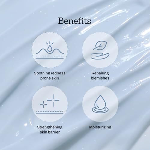 MEDITHERAPY Blue Centella Calming Cream - Hydrating Korean Face Moisturizer - Rapid Soothing Moisturizer Face Cream for All Types - Strengthening Skin Barrier for Glowing Skin - Non-Clogging 3.38 fl 7 Pack