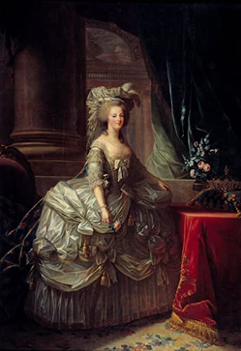 Poster Marie-Antoinette impression toile 60x90cm Vigée Lebrun