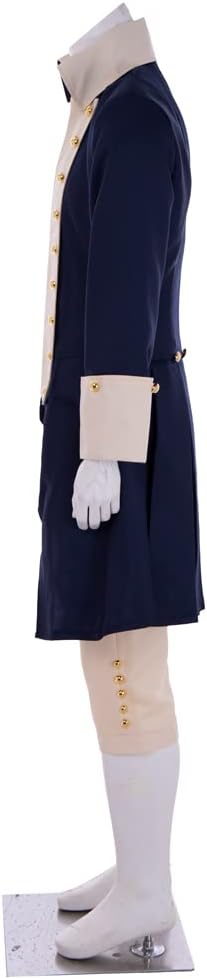 George Washington Cosplay Costume Men Hamilton Colonial Uniform History Outfit