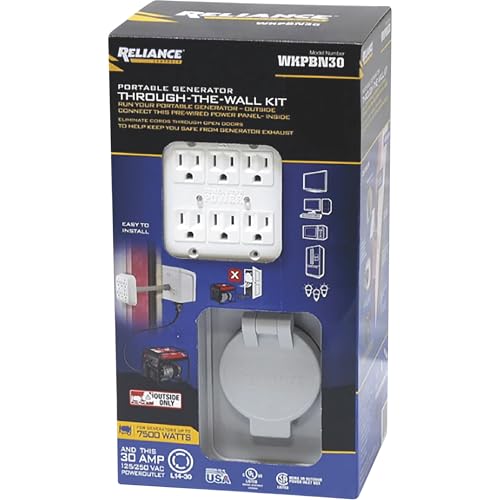 Reliance Control Corporation WKPBN30 Portable Generator Through-The-Wall PWR Transfer Kit