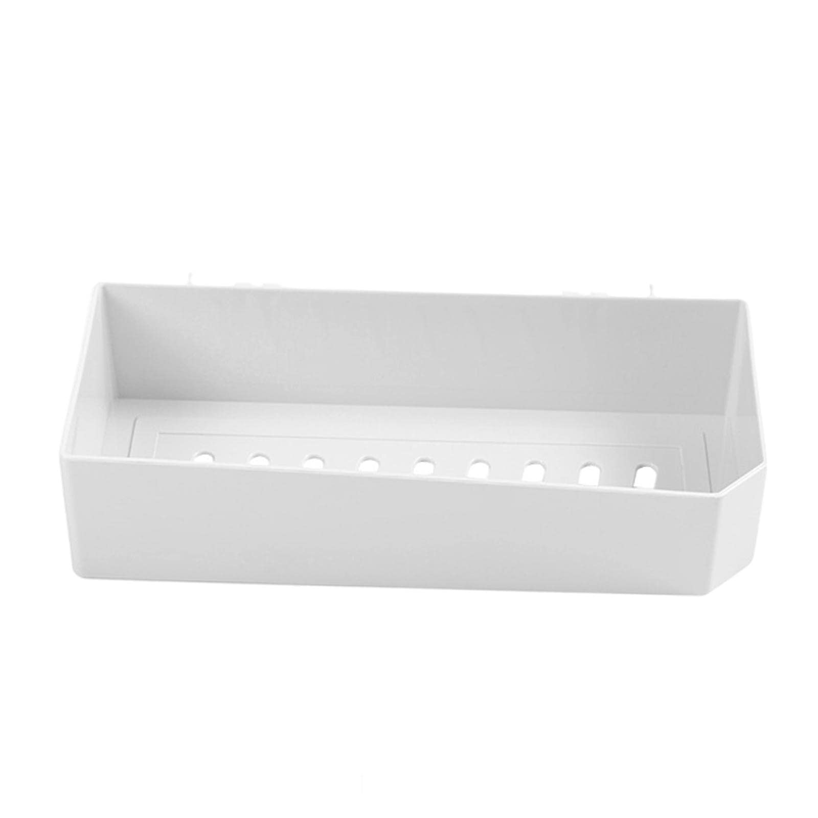 Duiaynke Plastic Shower Caddy Rustproof Suction No Drilling Self Adhesive Shower Organizer Shelf Wall Mounted Accessories Shower Storage