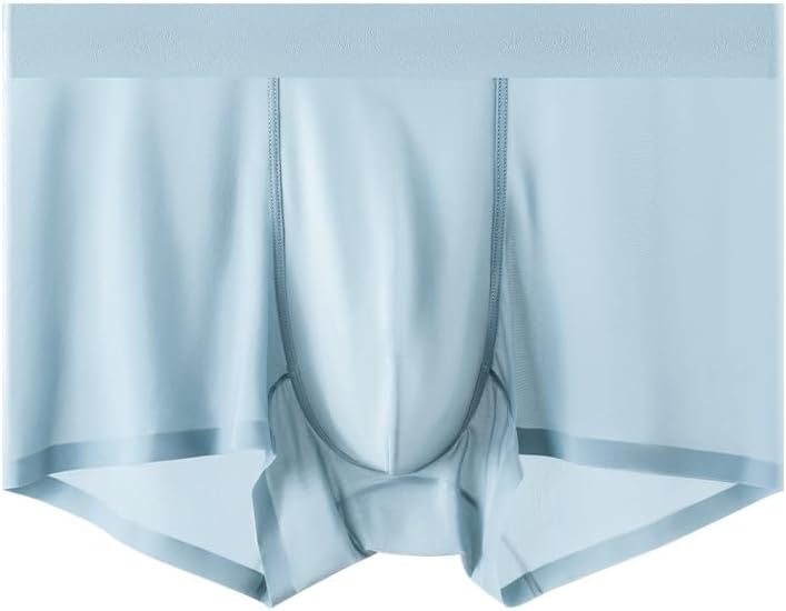 Men's Ice Silk Sexy Seamless Boxer Briefs Shorts Underwear,Underwear Comfortable Ultra-thin Breathable Male Underpants - Image 5