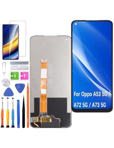 HLYGZX Pantalla de repuesto para Oppo A53 5G / A72 5G LCD, para Oppo A73 5G Pantalla de visualización Digitizer Ensamblaje de piezas de reparación