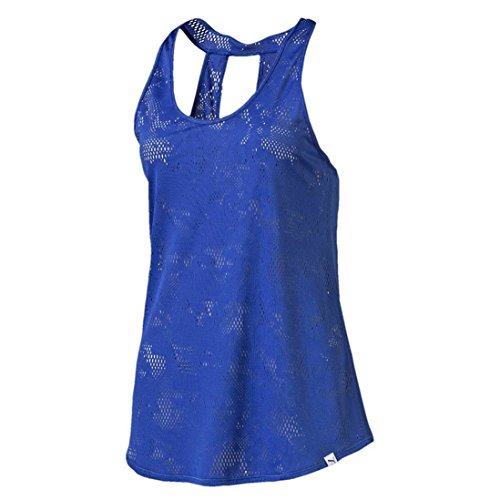 Puma - Canotta da Donna Mesh it Up Layer Tank