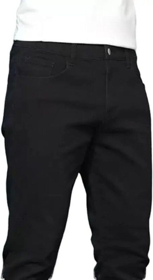 Image of Indivane Slim Fit Black Denim Jeans Tapered fit Leg Casual Wear for Men