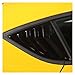 VVERKUI Car Rear Window Triangle Exterior Acrylonitrile Butadiene Styrene Shutter Deflector Decoration Accessrories Fit for GR A90 2019-22(Black)