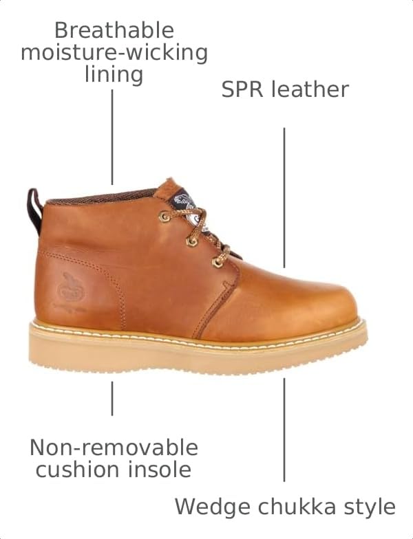 Image of Georgia Boot Men's Wedge Chukka Work Boots