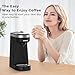 CHULUX Single Serve Coffee Maker for K Capsule, Mini Single One Cup Coffee Machine, Perfect for Small Space, Black