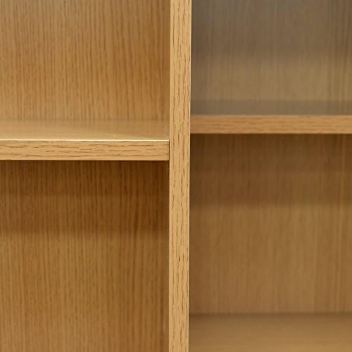 WATSONS SLIDE - CD DVD Media Storage Bookcase / Display Sliding Shelves - Oak