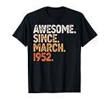 Photo Gallery awesome since march 1952 70th birthday gift 70 year old maglietta Photo Gallery awesome since march 1952 70th birthday gift 70 year old maglietta