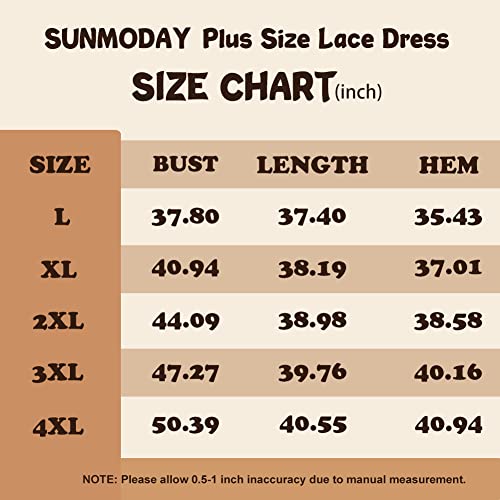 Sumoday Plus Size Short Sleeve Lace Boat Neck Midi Dress For Women Evening Fitted Solid Dress With Pocket Black 2Xl #TOP3