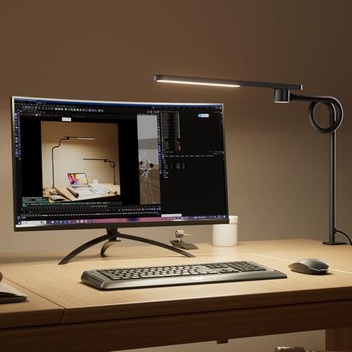 Image of Honeywell HJ2 Clip On LED Desk Lamp with Clamp, Adjustable Reading Light