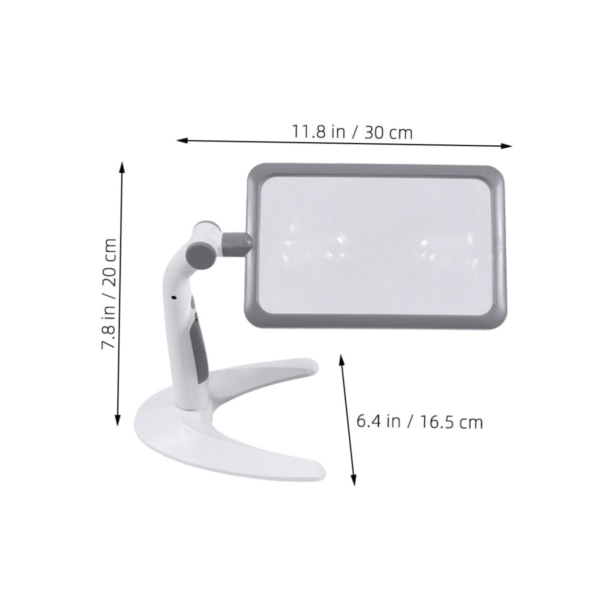 Healvian Handlupe mit 48 LED Lampen und 2,5-facher Vergrößerung Einstellbares Warmes und Kaltes Licht zum Lesen und Detaillierten Arbeiten für Senioren