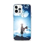 Compatible with iPhone 11 Case Zenitsu Agatsuma Anime Night Demon Slayer Print TPU Pure Clear Soft P