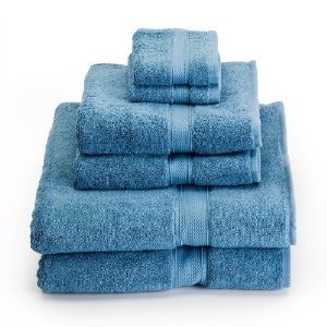 Italian Collection Luxury 100-Percent Egyptian Cotton 8 Pc, Towel Set Royal Blue