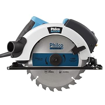 Serra Circular Psc01 127V, Philco, SERRA CIRCULAR PSC01 127V 051101010, Azul/Preto/Cinza, 127V
