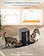 HoneyGuaridan Futterautomat Katze 2 Näpfe mit Bewegungssensor, 2.4G WiFi Intelligenter Katzen Futterautomaten für Fernfütterung, 5L Programmierbar Automatischer Futterspender für Katzen & Hunde