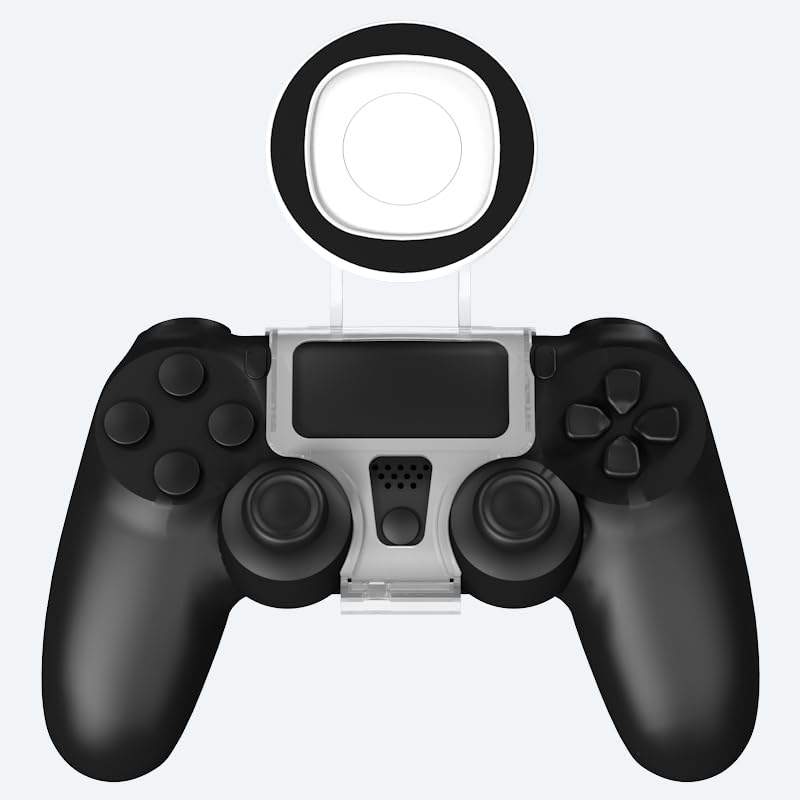 NBCP Magnetic PS4 Controller Phone Mount Clip for Playstation 4 DualSense Controller, Adjustable Mag-Safe Holder Accessories for iPhone and Android Phones, Ultra Strong Magnets, 360° Rotation