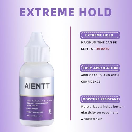 Aientt Kit de Cola para Perucas de Fixação Forte À Prova D'Água | Cola E Removedor de Renda | Adesi