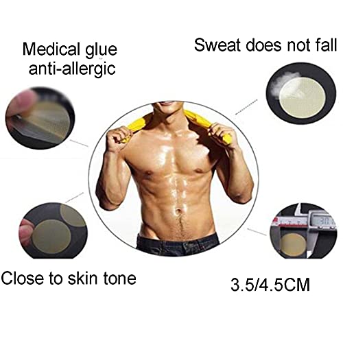 Tepeltape Voor Heren, 300 Paar Tepelhoezen, Zweetwaterbestendige Tepelpads, Wegwerp Transparante Zelfklevende Bh-Pads, Ronde Sticker Tepelschaafpreventie,Skin,3.5cm - Image 4