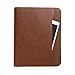 Forevermore Portfolios Portfolio Organizer - 3 Ring Binder with Notepad - 1.5 Inch Rings - Zippered Storage Pockets for Papers, Travel Documents, Presentation Folder, Cards, Passport, Tickets - Brown