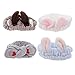 FRCOLOR 4Pcs Frauengeweih Katze Hase Ohren Stirnbänder Weiches Spa Make-Up Mode Plüsch Haarband Gesichtsreinigung Make-Up Kopfwickel
