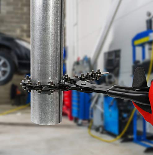 Ares 15009 - Exhaust Pipe Cutter - Cuts 3/4-Inch To 3 1/4-Inch Tailpipes And Exhaust Pipes - 15 Blade Design For Easy Cutting - Suitable For On- And Off-Vehicle Use #TOP7