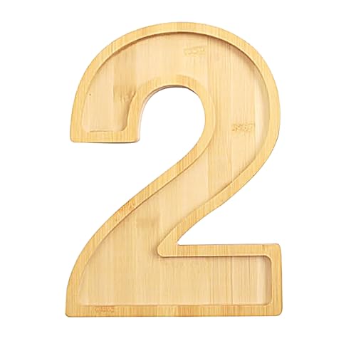 EASYLAVIE Plateau Apero Chiffre Geant Planche Chiffre en Bambou huilé Plateau de Charcuterie Anniversaire Buffet - 28x22cm Taille Geant a Remplir (2)