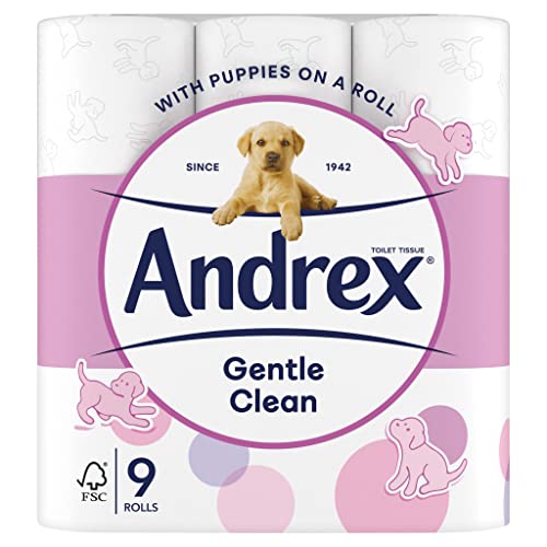 Andrex Carta igienica pulita delicata, 9 pezzi