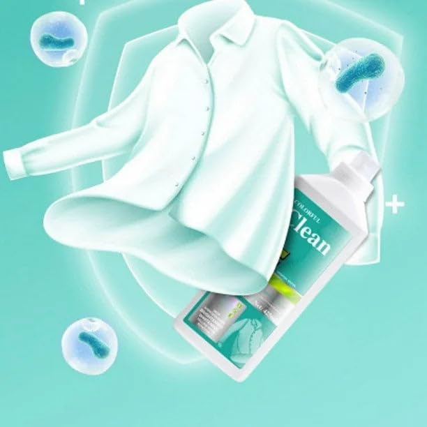 Colorful Clean Oxygen Bleach Liquid | Color-Safe Laundry Brightener & Stain Remover | Gentle on Clothes & Fabrics | 425ml (Pack 2 x 425Ml) - Image 4 thumbnail