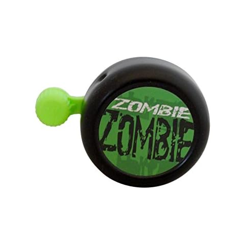 ZOMBIE BOYS BIKE BELL KIDS CYCLE QUALITY RINGING BELL FLASHY GREEN TOP Cover