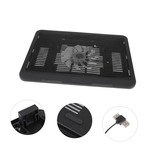 Base de refrigeración para laptop con ventilador silencioso y luz LED miniatura 4