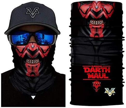 3D Mr.Darth Maul Face Tube Neck Face Scarf Lower Half Face Mask Motorcycle Bicycle Shield Sun Air Soft Outdoor Biker Riding Masks No.69