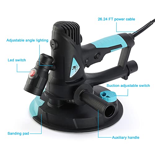 Aya-Tech Drywall Sander, 720W 6A Electric Handled Drywall Sander With Vacuum thumb #1