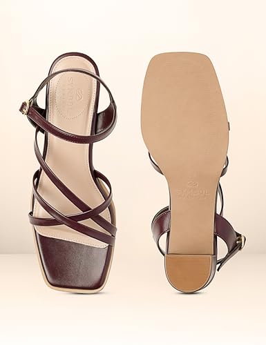 Image of Symbol Premium Women's 'Desk to Dinner' Open Toe Sandals (Ortholite Insole|Stylish Heels)