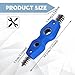 Lyxheth 4 in 1 Car Battery Cleaning Brush, Car Battery Terminal Cleaner, Anti-Rust Auto Battery Cleaner with Steel Wire, Battery Cleaner Tool Car Accessories for Cleaning Auto Battery Post (Blue)