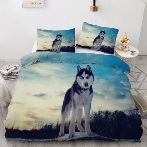 Housse de Couette 200x200 Animal avec 2 taies en microfibre douce