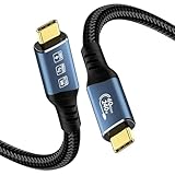 Charge rapide puissante de 240W: Ce câble de charge USB-C prend en charge la charge rapide jusqu’à 240 W. Rechargez vos appareils (ordinateur portable ou smartphone) en un clin d’œil tout en transférant des données