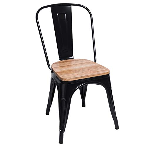 Regalos Miguel - Sillas Comedor - Silla Torix Madera Natural - Negro - Envío Desde España