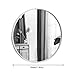 Round Vanity Mirror Wall Mounted Large Shaving Mirror Magnifying Mirror Shower Make-Up Mirror-Bedroom Living Room Hallway Beauty Mirror (Color : White Size : 60cm)