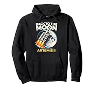 Back to the moon design featuring Artemis II mission inspiration with a bold rocket launch and lunar theme. Perfect for space enthusiast, rocket lover, future astronaut, and science teacher, student or boy excited about modern lunar exploration. Clea...