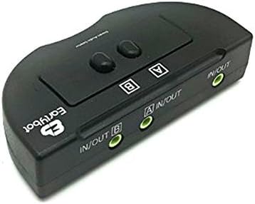Audio Selector LVV700 Stereo Manual Sharing Switch Box 2Port, speaker headphone earphone selector