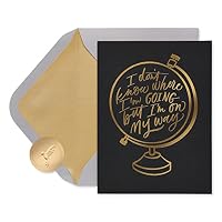 Papyrus Biglietto Di Laurea Per Figlio 'Do Great Things' Con Lamina E Accessori In Legno