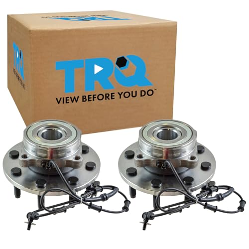 TRQ front wheel bearing & hub assembly set for Dodge Ram 1500/2500/3500