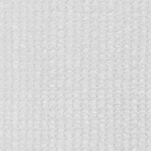 Toldo vertical blanco de 245 x 140 cm con protección visual y solar HDPE 5