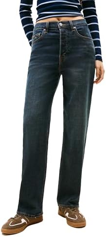 Tommy Jeans Women's Layla High Rise Slim Straight Jeans