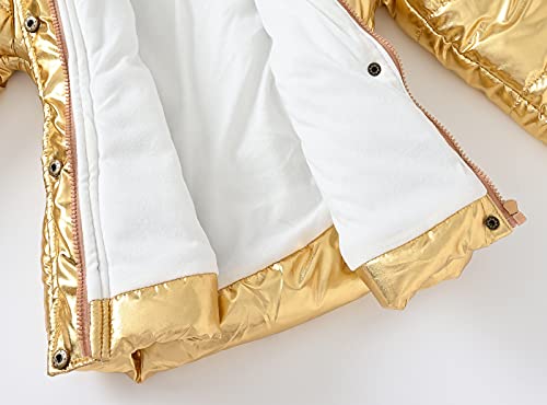 Girls Coat Winter Jacket Faux Fur Hooded Windproof Warm Parka Outerwear Kids Cotton Padded Thick Coats Outdoor Jackets3