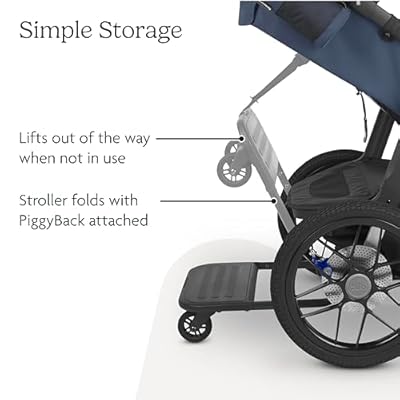 UPPAbaby Piggyback Ride-Along Board for Ridge Strollers, Quick Attachment for Toddlers to Stand + Stroll