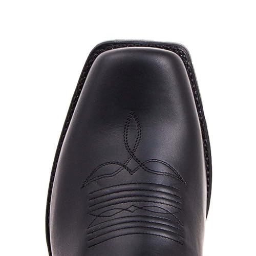 Winter Boots For Men Chunky Heel Mid Calf Boots Classic Embroidered Retro Square Toe Traditional Boots Western Boot 20244